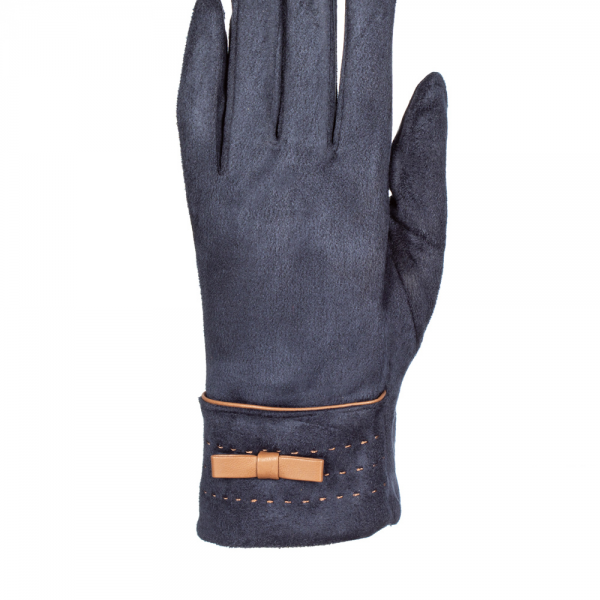 Дамски ръкавици Picty тъмно син цвят, 2 - Kalapod.bg
